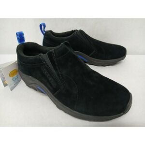 Merrell Jungle Moc Ice+‎ Black Suede Slip On Shoes J37844 Womens 10 Arctic Grip